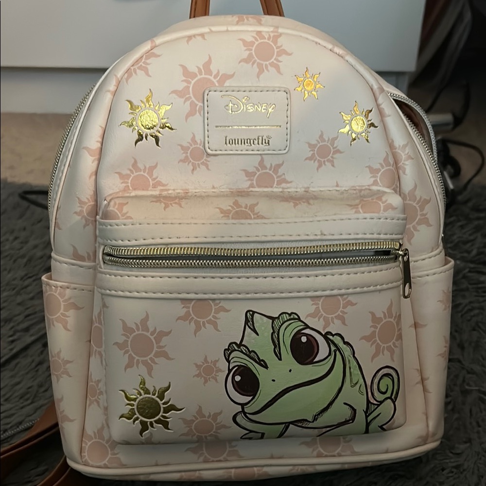 Loungefly Disney Cream and Gold Backpack